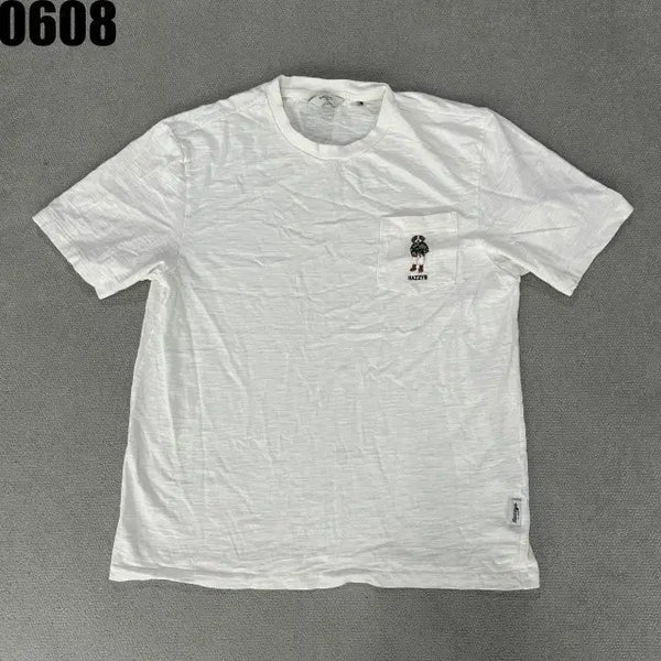 [BUNJANG] Hazzys Short-Sleeve T-Shirt White Size 100 / 헤지스 반팔티셔츠 화이트100