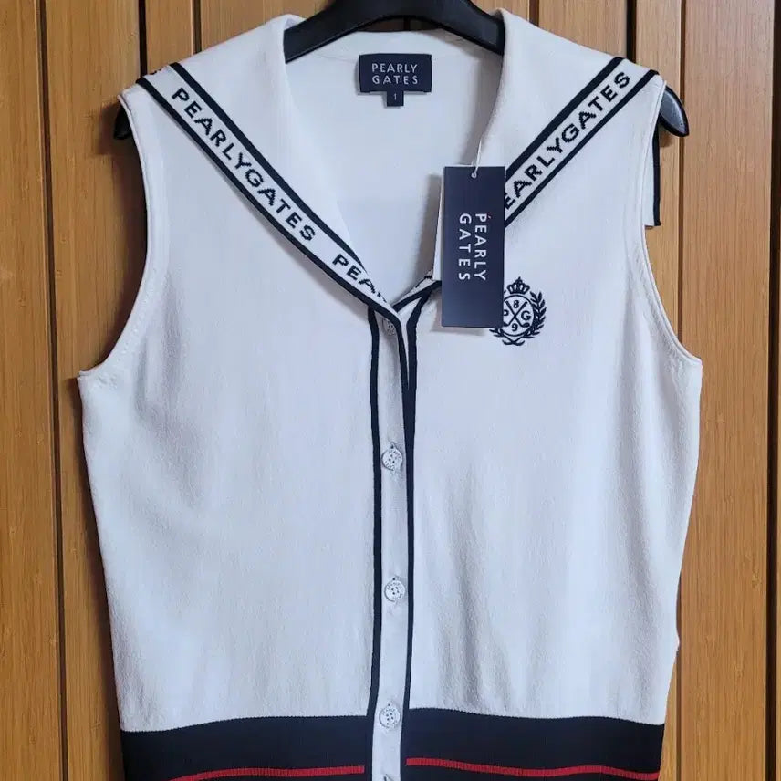 [BUNJANG] Pearly Gates Women's Color Block Knit Vest / 파리게이츠 여성 컬러 블럭 니트 베스트 1 (새상품)