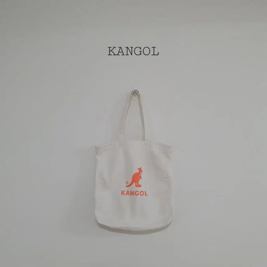 [BUNJANG] Kangol Canvas Tote Bag Orange Logo / 세일)No.26060514 캉골 캔버스 토트백 오렌지 로고