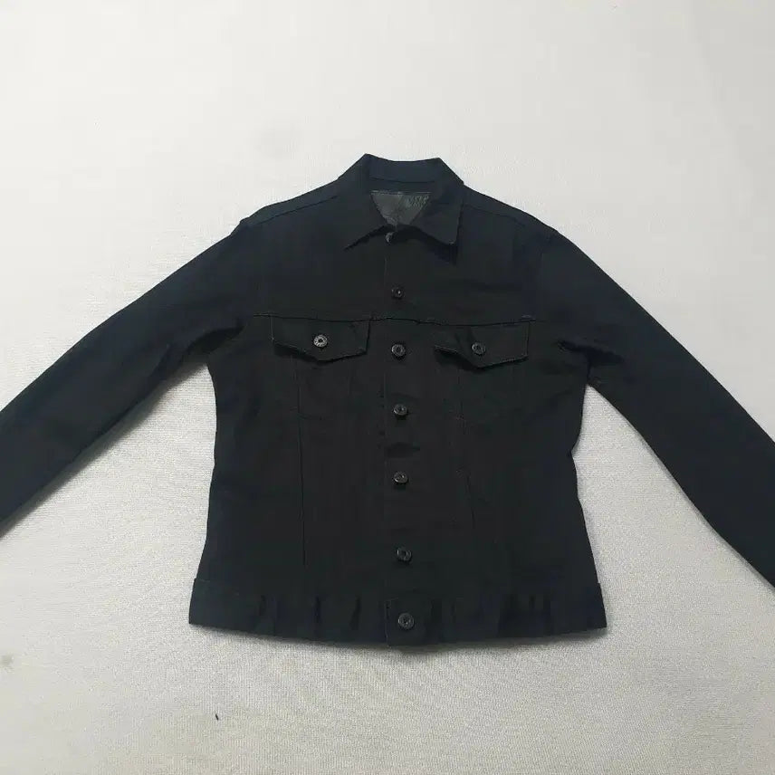 [BUNJANG] Naked & Famous Super Stretch Black Denim Jacket Women's 90 / 네이키드 앤 페이머스 블랙 데님 자켓 수퍼스트래치 여성90