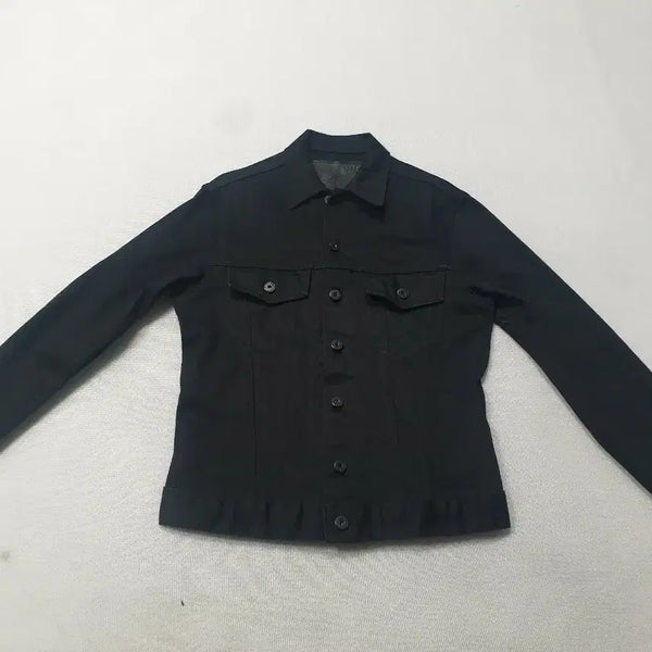 [BUNJANG] Naked & Famous Super Stretch Black Denim Jacket Women's 90 / 네이키드 앤 페이머스 블랙 데님 자켓 수퍼스트래치 여성90