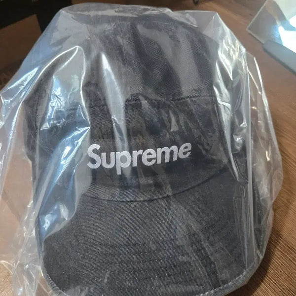 [BUNJANG] Supreme Washed Black Camp Cap Hat / [25ss] 슈프림 캠프캡 워시드 블랙 모자