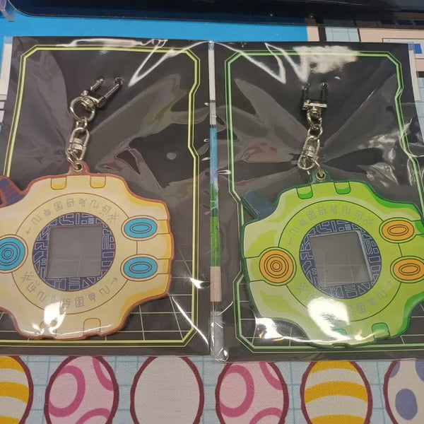 [BUNJANG] Digimon Adventure Acrylic Digivice Keychain (Mina/Riki) - Sealed / 디지몬 어드벤처 아크릴 디지바이스 미개봉(미나/리키)