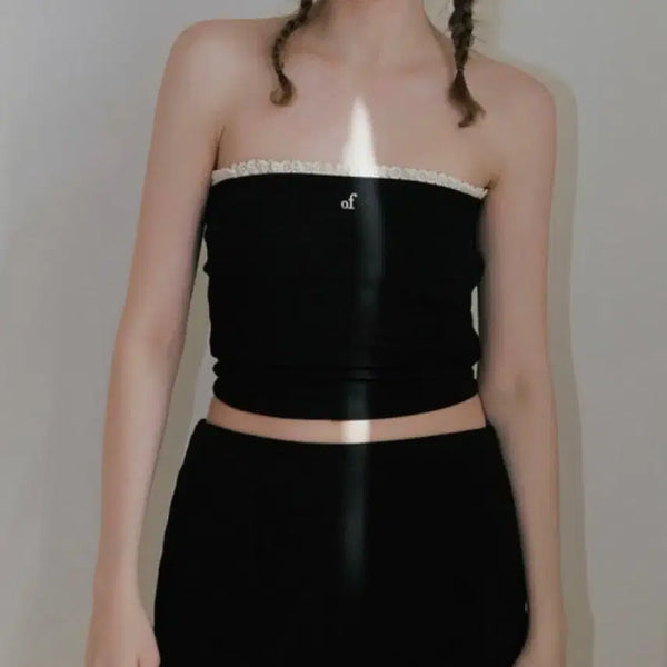 [BUNJANG] Overdue Flare Tube Top / 오버듀플레어튜브탑