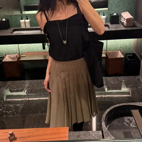 [BUNJANG] More Than Yesterday Bearn Lace Camisole - Black (New) / 모어댄예스터데이 베안 블라우스 나시 (새상품)