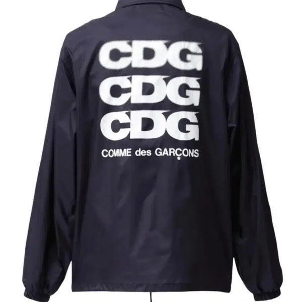 [BUNJANG] Comme des Garçons CDG Logo Coach Jacket Navy / (정품/새상품) CDG 로고 코치 자켓 네이비