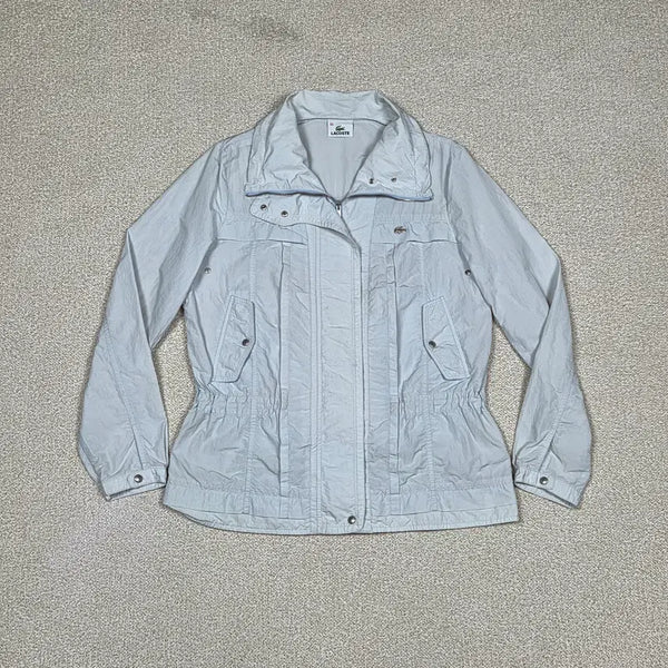 [BUNJANG] Lacoste High-Neck Waist String Safari Jacket / [라코스테] 하이넥 웨이스트 스트링 사파리 자켓 | A00327