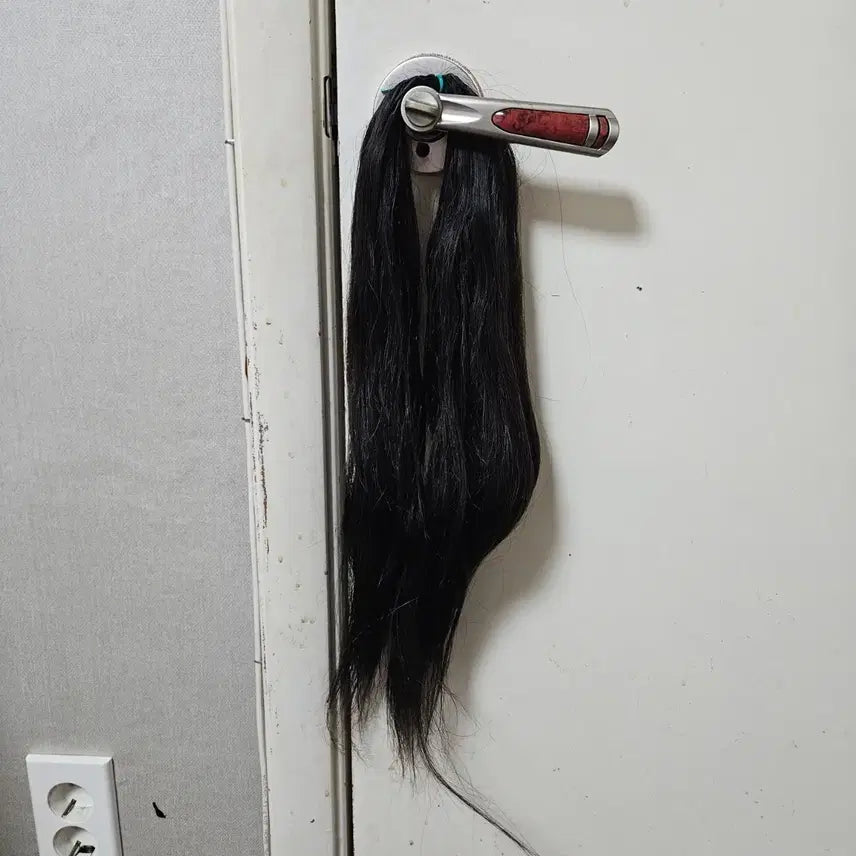 [BUNJANG] 19-inch Black Clip-in Hair Extensions / 검정색 붙임머리 19인치