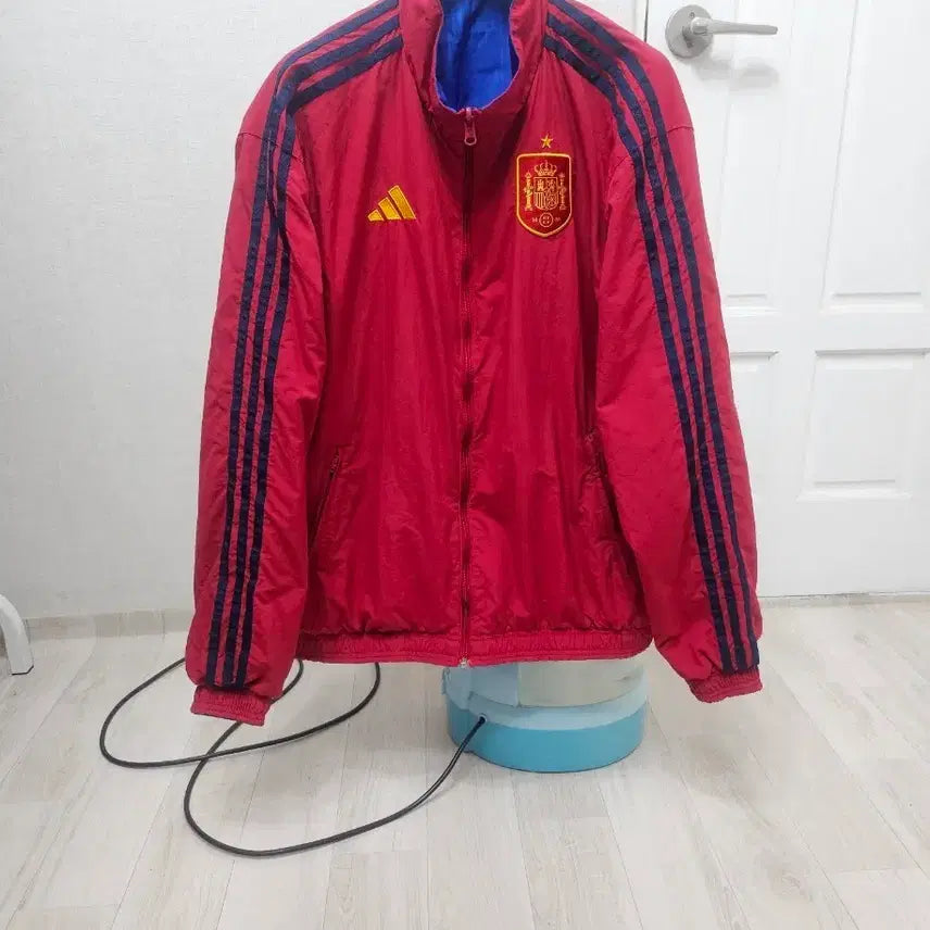 [BUNJANG] Adidas Spain Reversible Track Top Windbreaker Burgundy/Blue XL / (105~110)XL아디다스 스페인 리버시블[버건디파랑]트랙탑바람막이