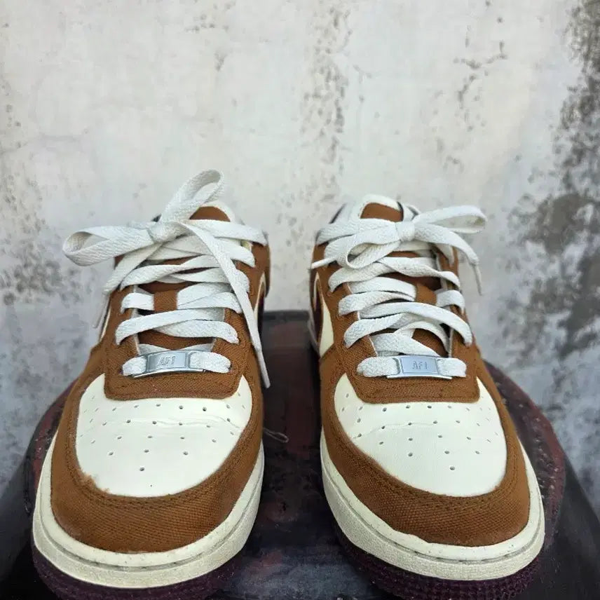 [BUNJANG] Nike Air Force 1 LV8 Brown Burgundy (GS) - Size 230 / 나이키 에어포스 1 LV8 브라운 버건디 230