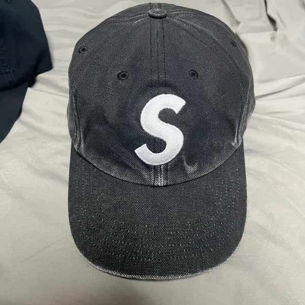[BUNJANG] Supreme S Logo Pigment Cap Black / 슈프림 S로고 피그먼트 캡