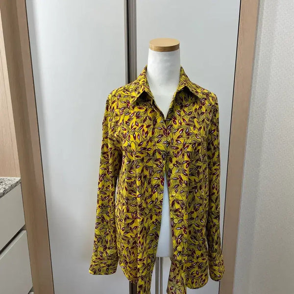 [BUNJANG] Yellow Pattern Shirt / 노란색 패턴 셔츠