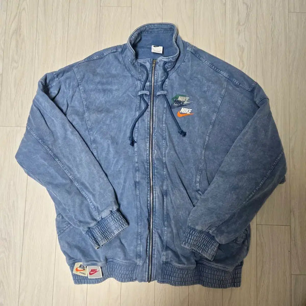 [BUNJANG] Nike NSW Washed Denim Multi Swoosh Jacket XXL / 나이키 NSW 워시드 데님 멀티 스우시 자켓 b14