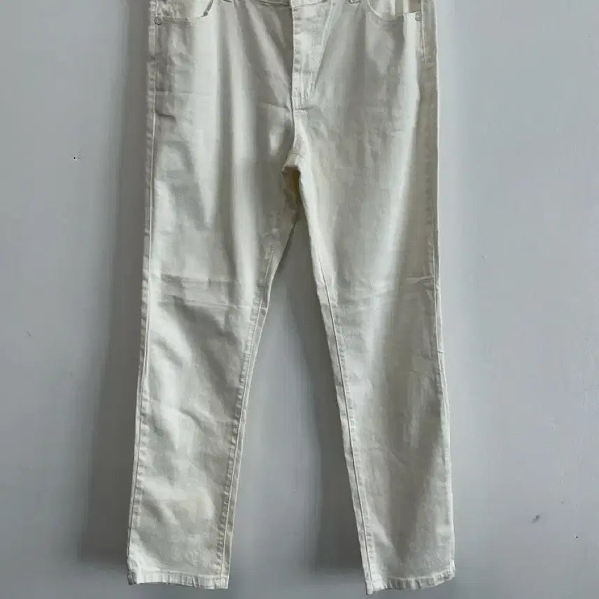 [BUNJANG] C.E.C.R White Denim Pants (Size 34-35) / C.E.C.R 빈티지 화이트 데님 팬츠34~35 인치