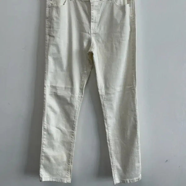 [BUNJANG] C.E.C.R White Denim Pants (Size 34-35) / C.E.C.R 빈티지 화이트 데님 팬츠34~35 인치
