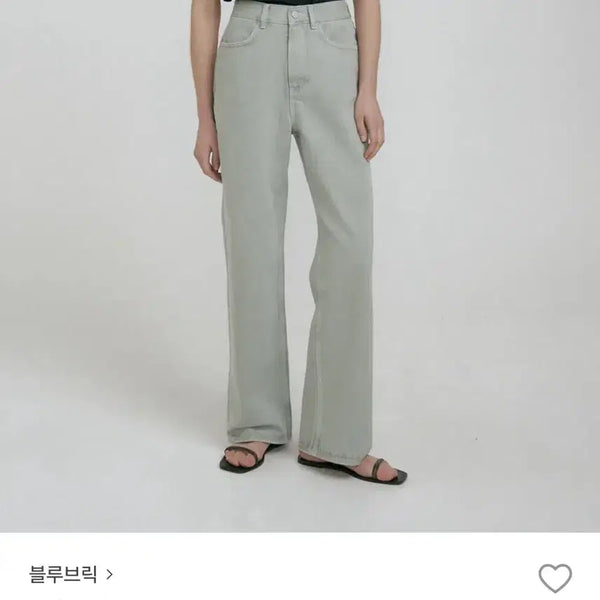 [BUNJANG] Blubric Wide Denim Light Green / 블루브릭 와이드 데님 라이트 그린