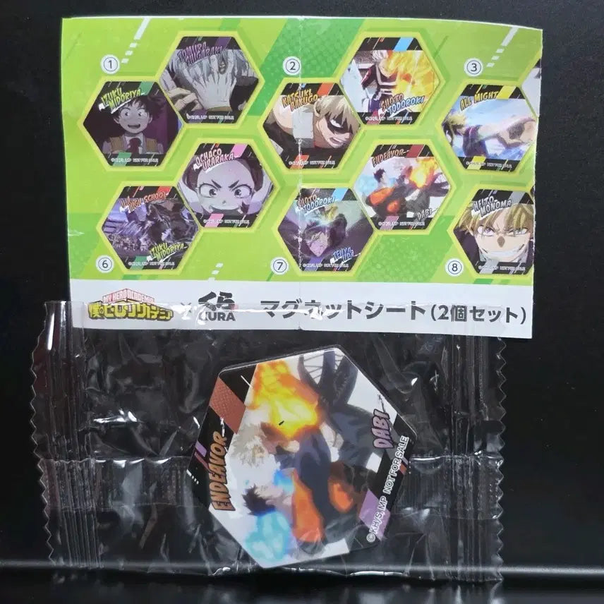 [BUNJANG] My Hero Academia Kurazushi Magnet Sheet Todoroki & Iida, Dabi & Endeavor Set / 히로아카 쿠라스시 마그넷 토도로키&이이다, 다비&엔데버 판매