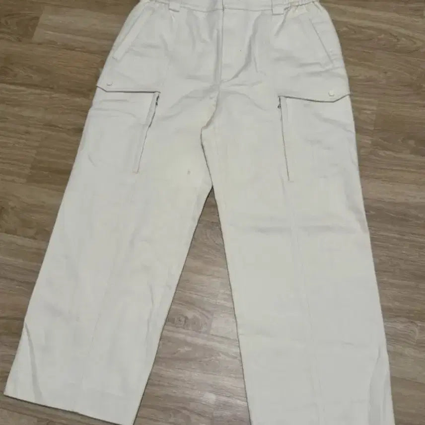 [BUNJANG] System Wide Fit Cargo Pants Beige / 시스템 와이드핏 카고 팬츠 베이지 86