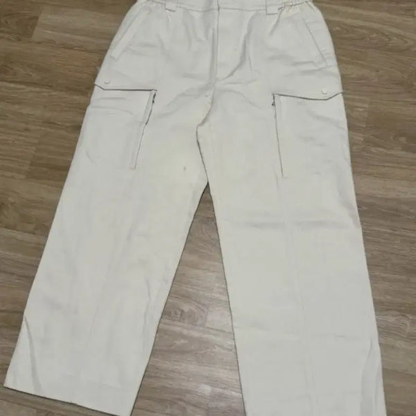 [BUNJANG] System Wide Fit Cargo Pants Beige / 시스템 와이드핏 카고 팬츠 베이지 86