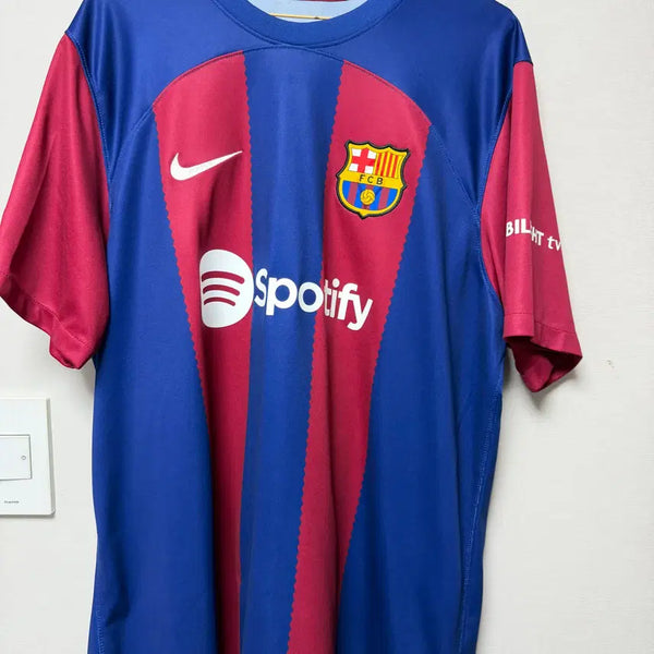 [BUNJANG] 2023-24 Barcelona Replica Home 'Deyong' Jersey with Champions League Patch (XL) / 23-24 바르셀로나 레플리카 홈 더용 유니폼