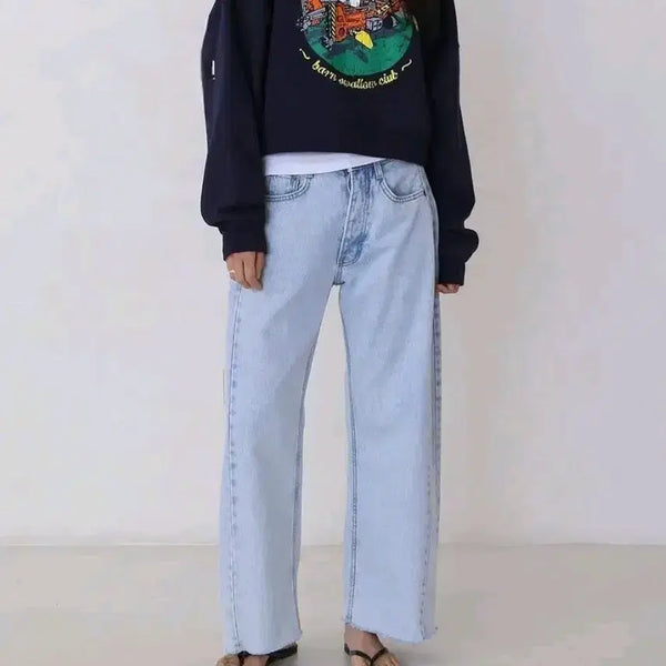 [BUNJANG] 11am 444 Wide Leg Jeans (Light Blue) / 11am 444 와이드진 (연청)