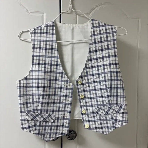 [BUNJANG] Check Pattern Vest / 체크패턴 조끼 베스트