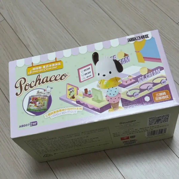 [BUNJANG] Area Sanrio Pochacco Ice Cream Shop Building Box / Area 산리오 포차코 아이스크림 가게 조립 박스
