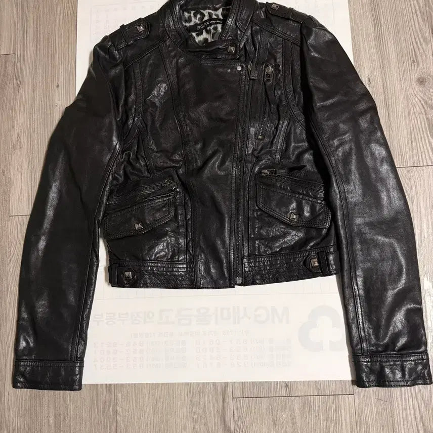 [BUNJANG] GGPX New York Genuine Lambskin Leather Jacket - Size M / GGPX 뉴욕 천연 양가죽  레더 자켓 M
