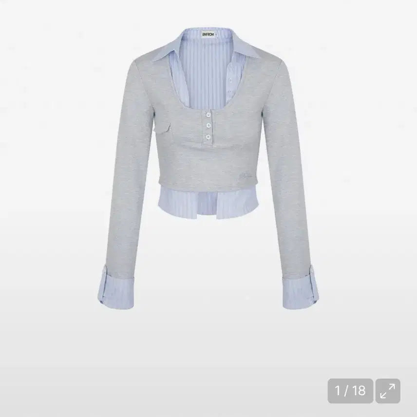 [BUNJANG] BNFROM Layered Shirt Sleeves / 비엔프롬 레이어드 셔츠 슬리브