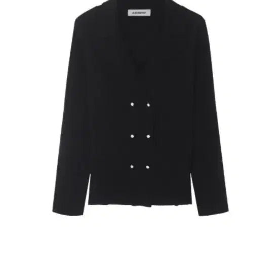 [BUNJANG] JOLIECOMMEVOUS Double Button Black Jacket / 졸리꼼부 JOLIECOMMEVOUS 더블 버튼 블랙 자켓