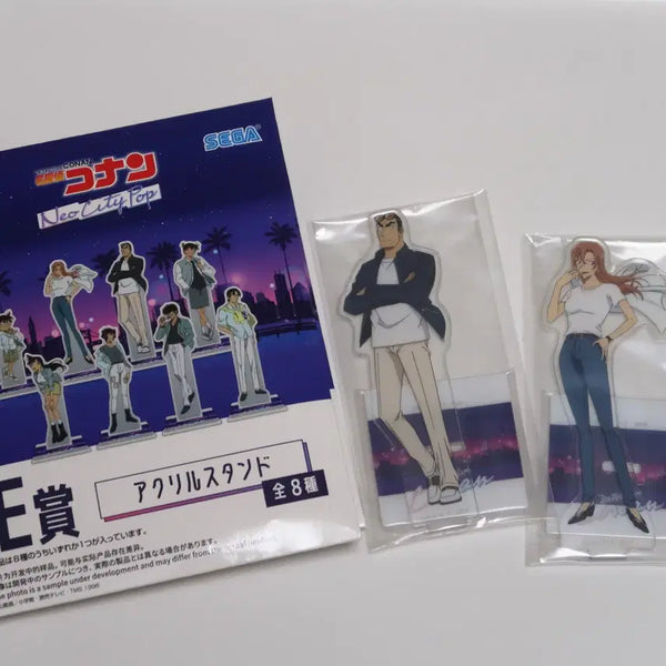 [BUNJANG] Detective Conan Sega Lucky Kuji Neo City Pop Acrylic Stand Yokomizo Jūgo & Hagiwara Chihaya / 명탐정코난 세가럭키쿠지 네오시티팝 아크릴 요코미조 쥬고&하기와라 치하야
