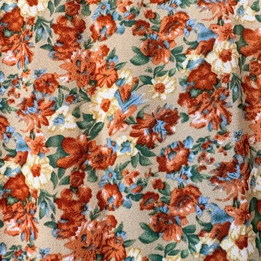 [BUNJANG] Flower Pattern Wrap Mini Dress / 플라워 패턴 랩 원피스 55