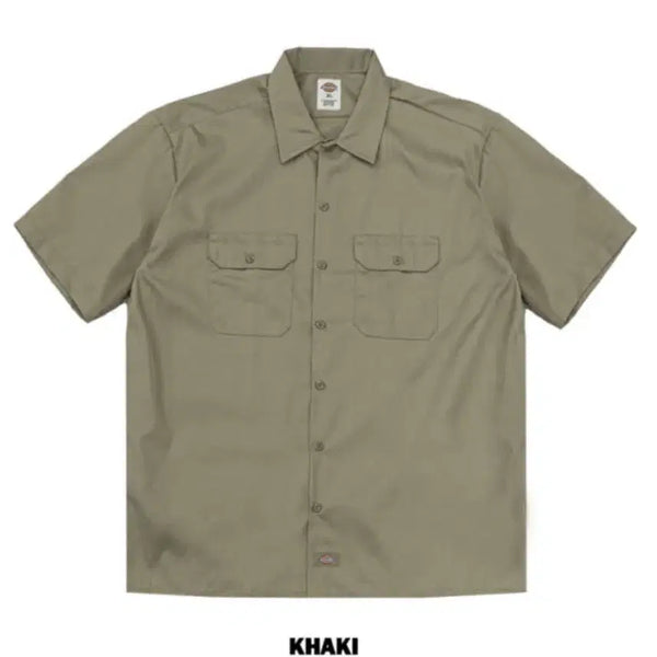 [BUNJANG] Dickies Short Sleeve Work Shirt Khaki / 디키즈 반팔 워크셔츠 카키