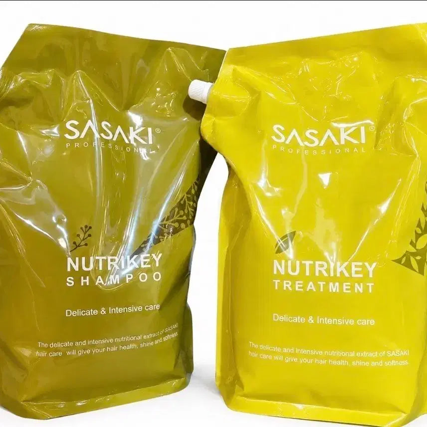 [BUNJANG] Sasaki Nutrikey Shampoo + Treatment Large Size Set (2000ml) / 사사키 뉴트리키 샴푸 2000ml + 트리트먼트 2000ml 대용량 세트