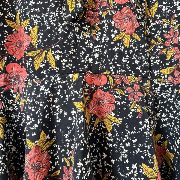 [BUNJANG] Modern Floral Pattern Long Dress / 모던한 플로럴 패턴 원피스 55