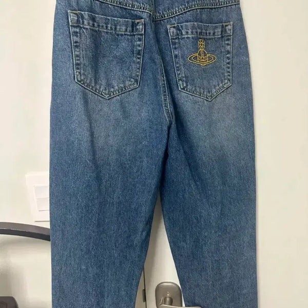 [BUNJANG] Vivienne Westwood Signature Logo Denim Jeans / 비비안웨스트우드 청바지