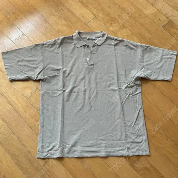 [BUNJANG] Auralee PK Collar T-Shirt Beige Size 4 / 오라리 pk 반팔 카라티 / AURALEE