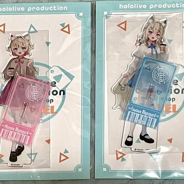 [BUNJANG] Hololive Advent Fuwamoco Mococo & Fuwa Fua Abyss Guard Travel Acrylic Stand / 홀로라이브 어드벤트 후와모코 모코코 후와와 어비스가드 여행 아크릴스탠드
