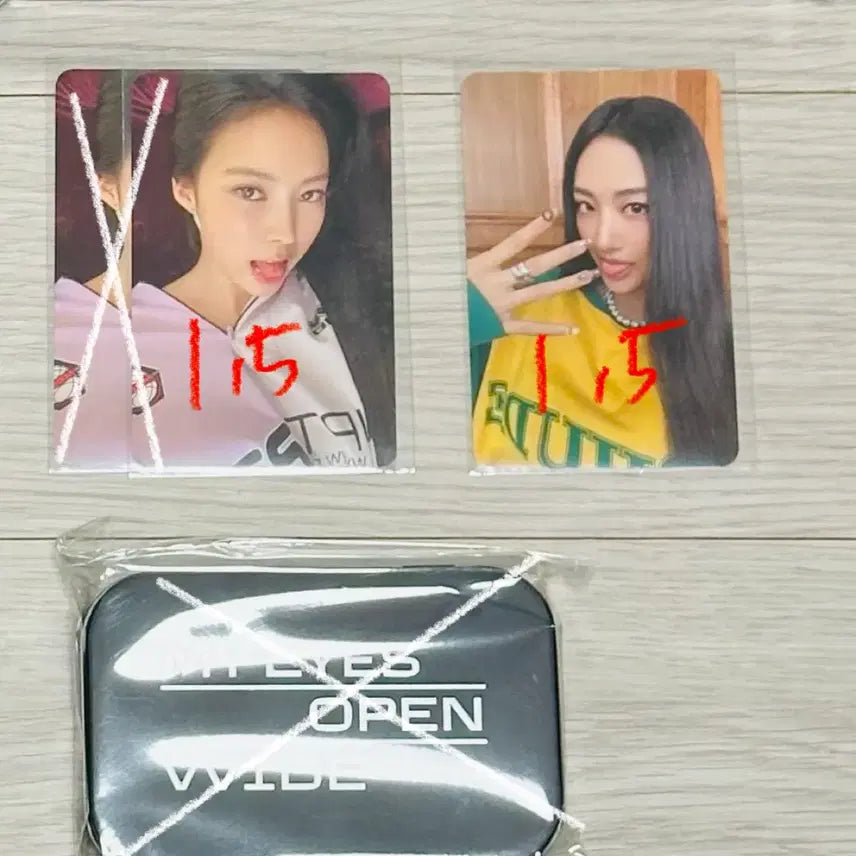 [BUNJANG] MEOVV Popup Store 50,000 KRW Purchase Benefit Photocard Gawon Narin / 미야오 MEOVV 팝업스토어 굿즈 5만원 특전 포토카드 가원 나린 양도