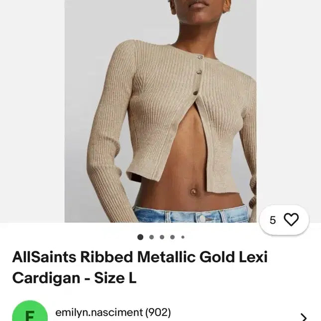 [BUNJANG] AllSaints Women's Cardigan / 올세인츠 여성 가디건
