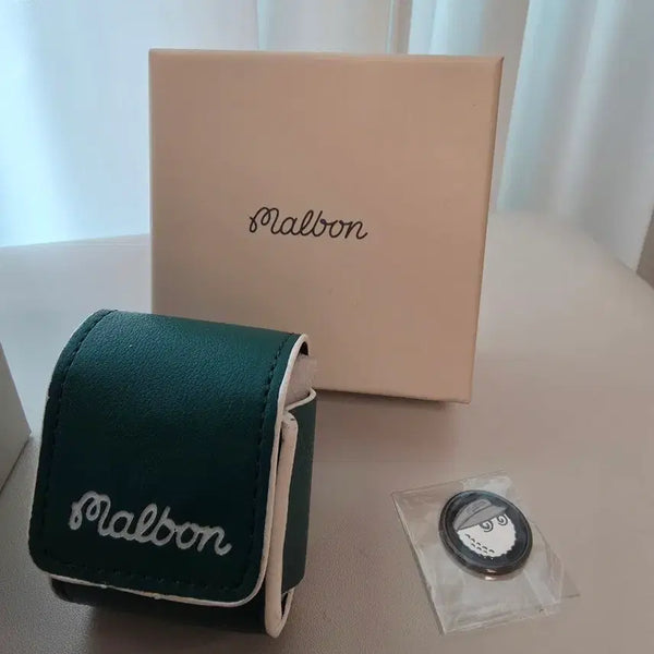 [BUNJANG] Malbon Golf Ball Case & Ball Marker Set / 말본 골프 볼케이스 볼마커 세트