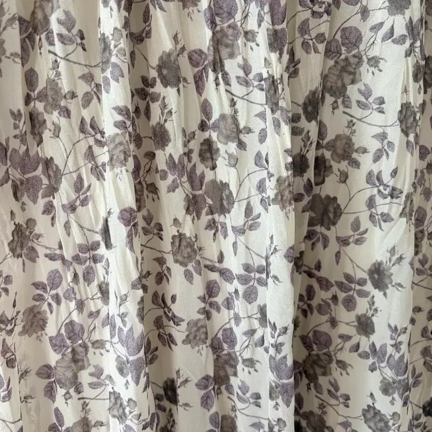 [BUNJANG] Flower Pattern Long Dress Size 55 / 플라워 패턴 롱 원피스 55