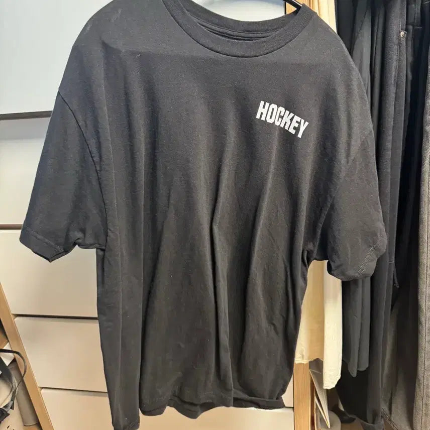 [BUNJANG] HOCKEY Logo Black Short Sleeve T-Shirt XL / HOCKEY 티셔츠 XL