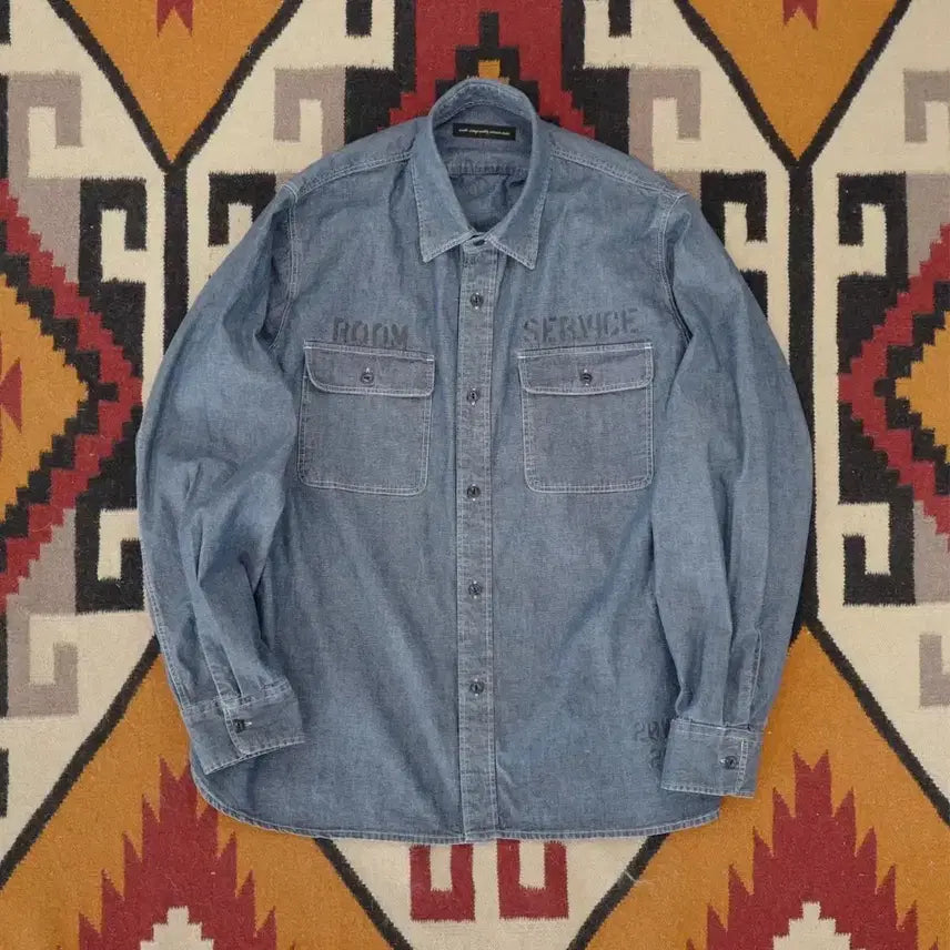 [BUNJANG] LESS BOYBER Chbray Shirt Size 3 / 뤠쓰 벨보이 샴브레이 셔츠 3사이즈