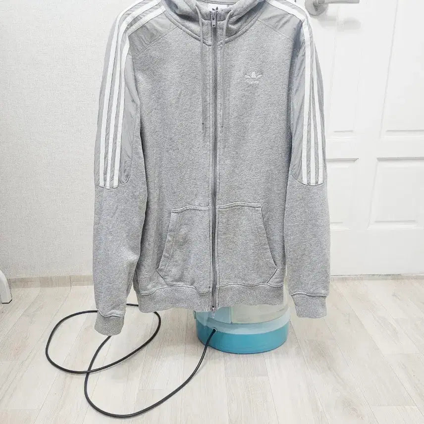 [BUNJANG] Adidas Firebird Track Top Hoodie Jacket Gray Two-Way Zipper / (95)M초대장급 아디다스 파이어버드 2중지퍼[회색그레이]트랙탑 후드져지