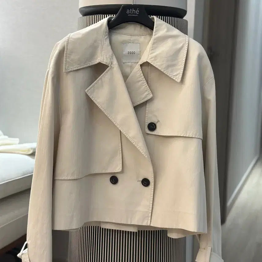 [BUNJANG] ZOOC Short Jacket Beige Size 55 / 주크 숏 자켓 55 세탁완료 새상품상태