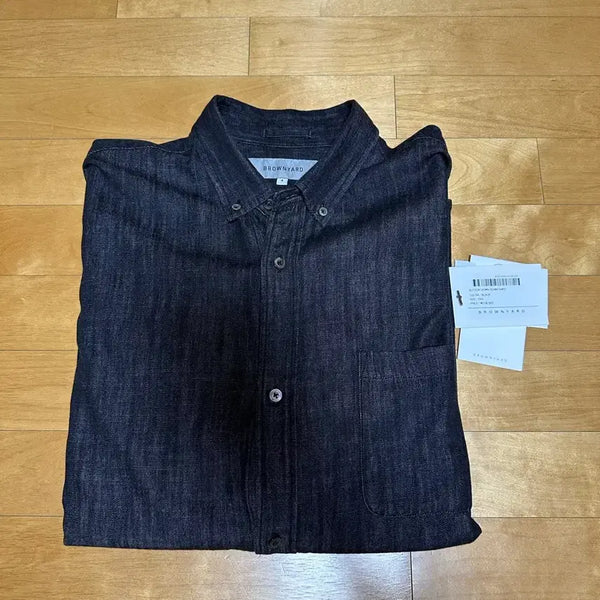 [BUNJANG] Byredo Denim Shirt Black Size 4 / 브라운야드 데님셔츠 블랙 4