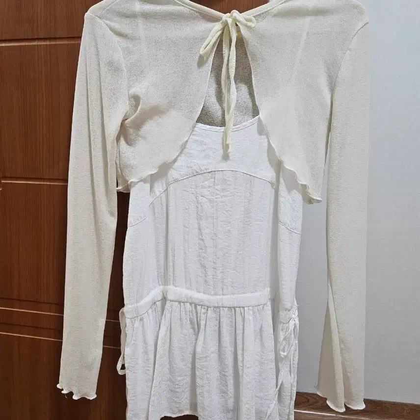 [BUNJANG] Yellow Sleeveless Top and Bolero Set / 나시1,볼레로