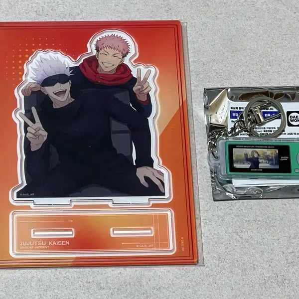 [BUNJANG] Jujutsu Kaisen Gojo Satoru & Shoko Ieiri Acrylic Stand & Keychain Set / 주술회전 마파 팝업 고죠유지 아크릴 스탠드 미개봉+플레이어풍 키링 쇼코