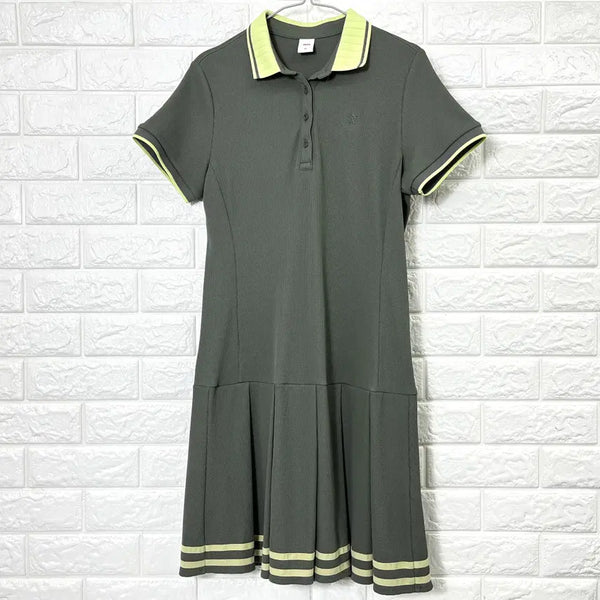[BUNJANG] JDX Women's Khaki Golf Polo Dress Size 95 / JDX 여성 카키 골프 카라 원피스 95